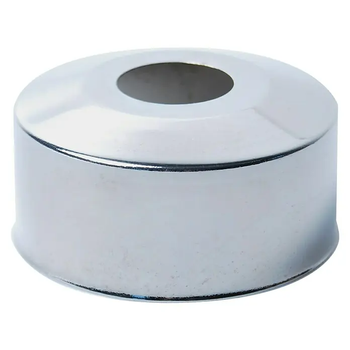 Rosette - Größe Anschluss: ½″, Breite: 30 mm - Verchromte Rosette für Badezimmerarmaturen. Schützt vor Wasserspritzern und verleiht eine elegante Optik.