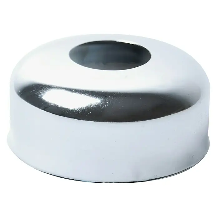 Rosette - Größe Anschluss: ¾″, Breite: 30 mm - Glänzende Chrom-Rosette für Sanitärinstallationen, ideal für Waschbecken oder Duschen, schlicht und elegant.