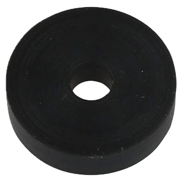Gummidichtung Ventilteller - ¾″, 4 Stk., Oberteile - Schwarze Unterlegscheibe aus Kunststoff. Ideal zur Druckverteilung und zum Schutz von Oberflächen.