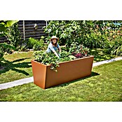 Gutta Hochbeet Valenta 200 (200 x 90 x 80 cm, Aluminium, Rost Eisen) | BAUHAUS