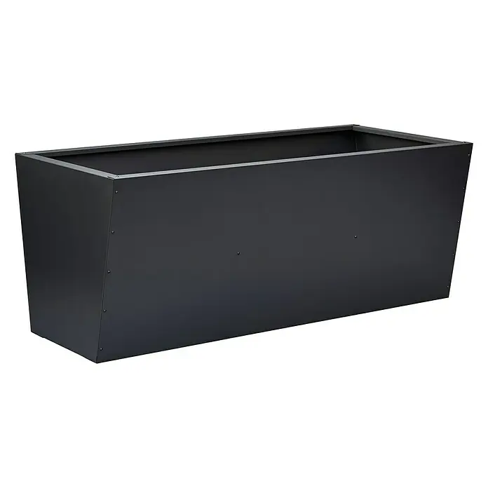 Gutta Hochbeet Valenta 200 - 200 x 90 x 80 cm, Aluminium, Anthrazit - Schwarzer rechteckiger Pflanzkasten für den Außenbereich, ideal für Garten oder Terrasse. Robuste Konstruktion für langlebige Nutzung.