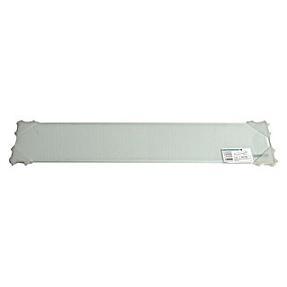 Estante de vidrio (L x An x Al: 60 x 12 x 0,6 cm, Vidrio, Blanco)