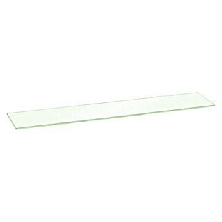 Estante de vidrio (L x An x Al: 60 x 12 x 0,6 cm, Vidrio, Translúcido)