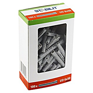Stabilit Universeelpluggen (Diameter plug: 6 mm, Pluglengte: 50 mm, Geschikt voor: Massieve bouwmaterialen, 100 st.)