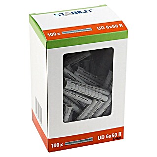 Stabilit Universele kraagplug met rand (Diameter plug: 6 mm, Pluglengte: 50 mm, 100 st.)