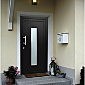 Solid Elements Kunststoffhaustür (110 x 210 cm, DIN Anschlag: Links, Anthrazit/Weiß)