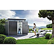 Biohort HighLine Spremište H4  (Tamno siva metalik, Dvostruka vrata, Vanjska širina uklj. krovni prevjes: 275 cm, Vanjska dubina uklj. krovni prevjes: 275 cm, Čelik) | BAUHAUS