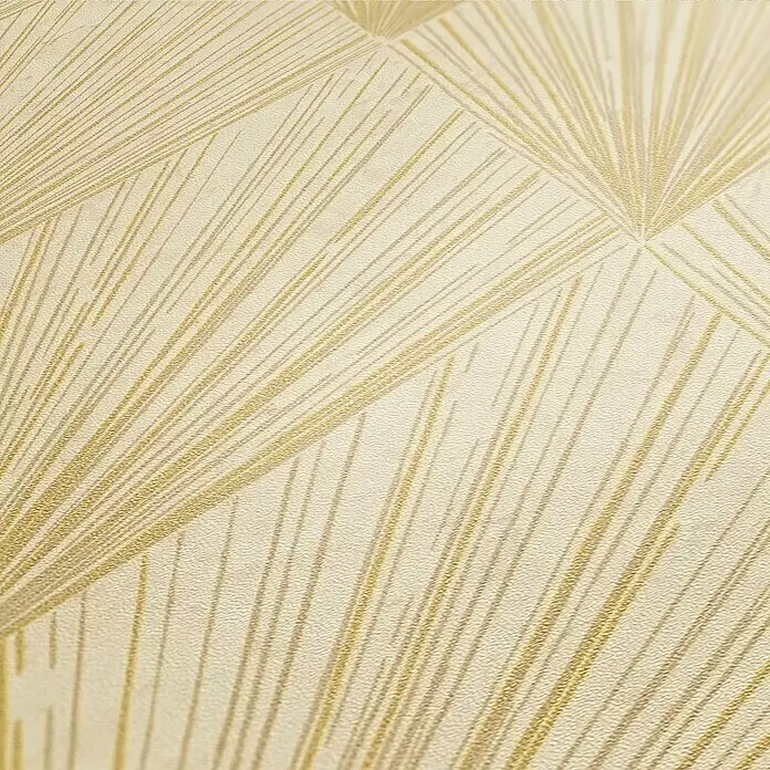 A.S. Création Metropolitan Stories II Vliestapete Artdeco - Beige/Gold/Creme, Grafisch, 10,05 x 0,53 m - Detailaufnahme