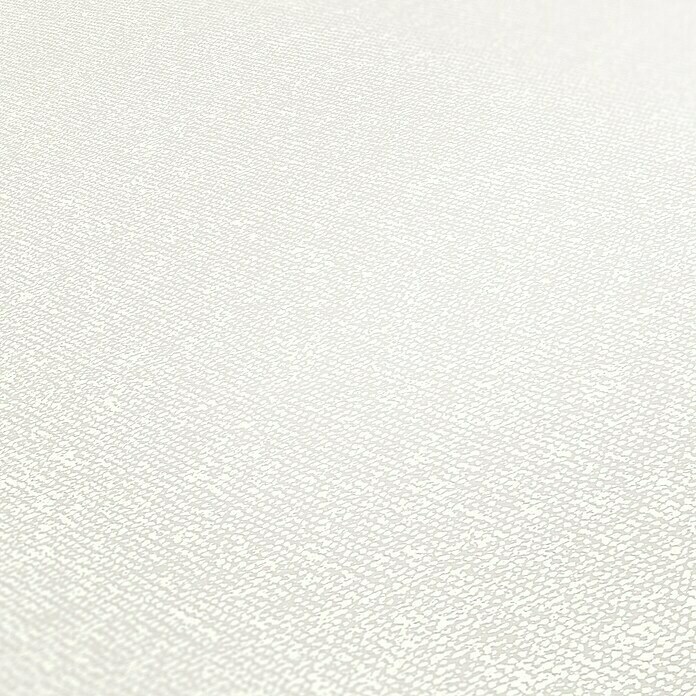 A.S. Création New Elegance Vliestapete (Weiß, Uni, 10,05 x 0,53 m) | BAUHAUS
