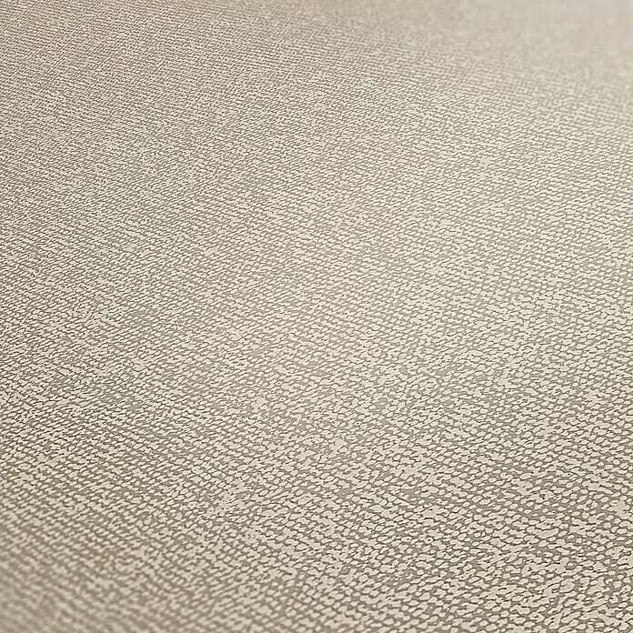 A.S. Création New Elegance Vliestapete - Beige, Uni, 10,05 x 0,53 m - Helle beigefarbene strukturierte Oberfläche mit einem feinen, unregelmäßigen Muster.