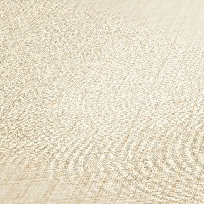 A.S. Création Metropolitan Stories II Vliestapete Textil-Uni - Beige, Uni, 10,05 x 0,53 m - Nahaufnahme einer strukturierten, beigen Oberfläche. Perfekt für Hintergründe oder Texturen in Designs.