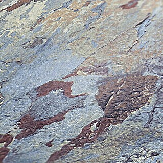 A.S. Création Metropolitan Stories II Vliestapete Putzwand (Blau, Steinoptik, 10,05 x 0,53 m)