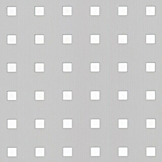 Alberts Kvadratna perforirana ploča (1.000 x 300 mm, Debljina: 0,8 mm, Aluminij, Eloksirano)