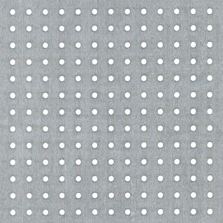 Alberts Rundlochblech (1 000 x 120 mm, Stärke: 1,5 mm, Aluminium, Blank)