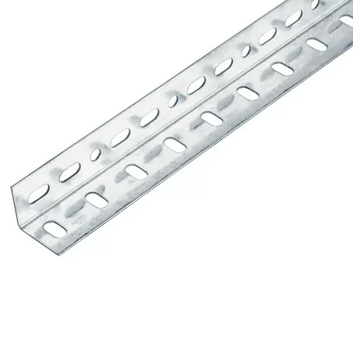 Alberts Winkelprofil Conceptor® - 2.000 x 25 x 25 mm, Stärke: 1,2 mm, Verzinkt - Verzinktes Metall-Winkelprofil mit gelochten Schlitzen, ideal für Regale, Gestelle oder den allgemeinen Konstruktionsbau.