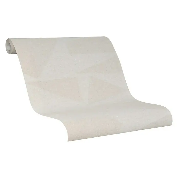 SCHÖNER WOHNEN-Kollektion Vliestapete - Beige/Creme, Grafisch, 10,05 x 0,53 m - Eine Rolle zart gemusterter Tapete in neutralem Farbton, ideal für die Wandgestaltung und zur Schaffung einer ruhigen Atmosphäre.