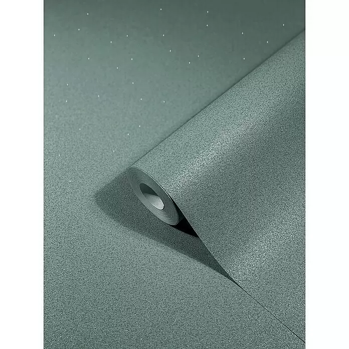 SCHÖNER WOHNEN-Kollektion New Spirit Vliestapete - Petrolgrau, Uni, 10,05 x 0,53 m - Detailaufnahme