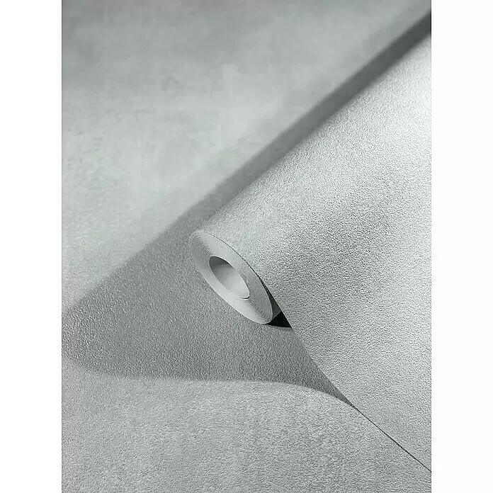 SCHÖNER WOHNEN-Kollektion New Spirit Vliestapete - Lichtgrau, Uni, 10,05 x 0,53 m - Detailaufnahme