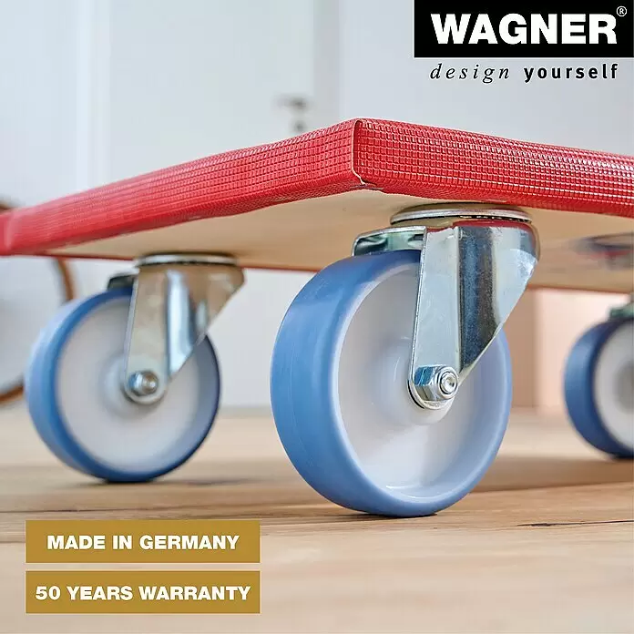 Wagner System Transportroller MM1396 - L x B x H: 57,5 x 30 x 12,3 cm, Traglast: 400 kg, Holz - Detailaufnahme
