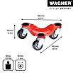 Wagner System Transportroller (L x B x H: 160 x 160 x 60 mm, Traglast: 60 kg)