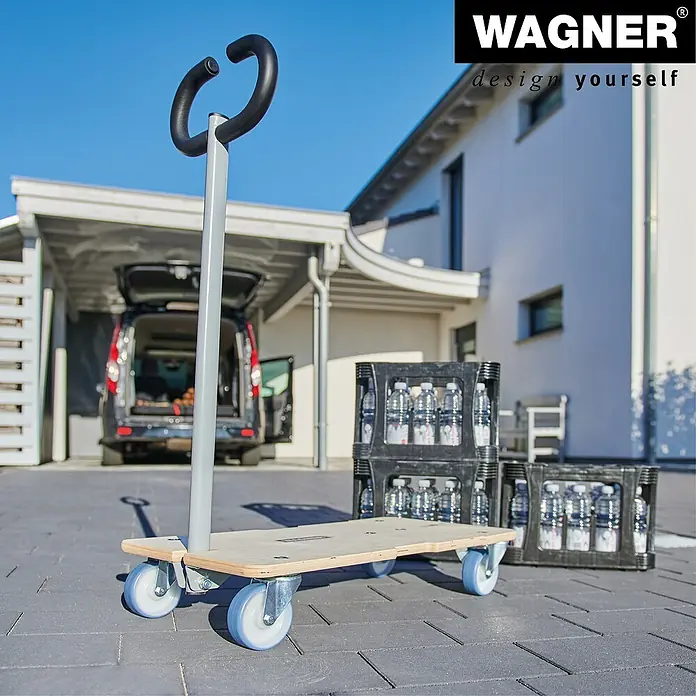Wagner System Transportroller Star Carrier Extendable MM 1333 - Traglast: 200 kg, Holz - Der Wagner Möbelroller MM 1316 mit Griff ist ideal für den Transport von schweren Lasten. Robust und einfach zu manövrieren.
