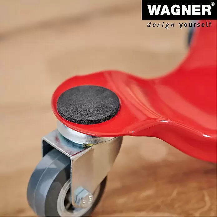 Wagner System Transportroller MM 1196 - L x B x H: 250 x 250 x 75 mm, Traglast: 100 kg, Stahl - Detailaufnahme