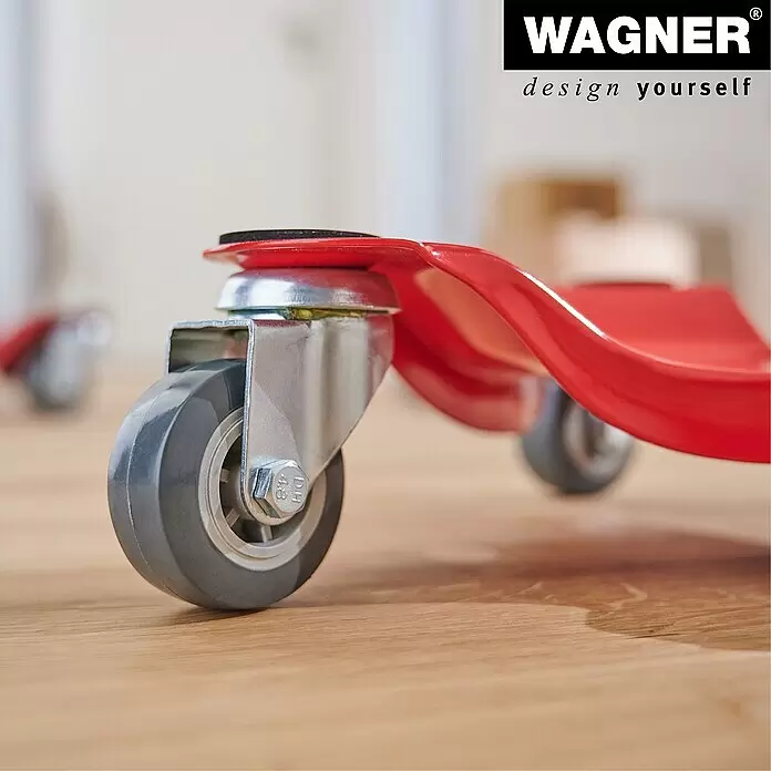 Wagner System Transportroller MM 1196 - L x B x H: 250 x 250 x 75 mm, Traglast: 100 kg, Stahl - Detailaufnahme