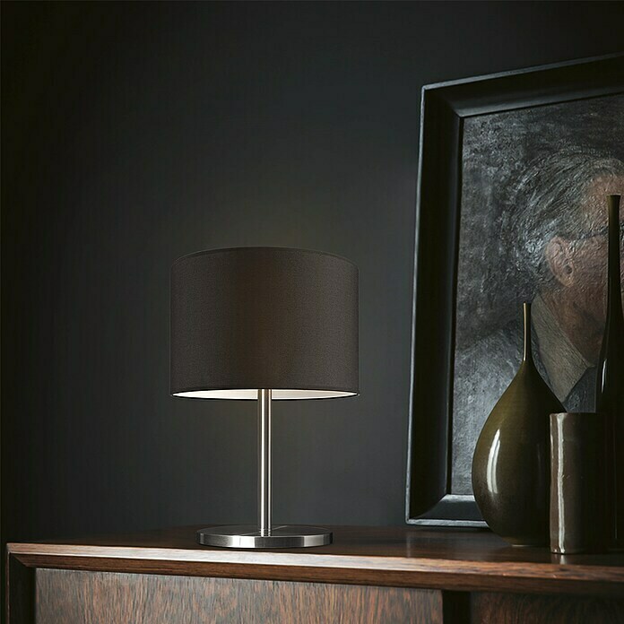 Home Sweet Home Lampenfuß Mauro (40 W, Farbe: Stahl matt, Höhe: 36 cm)