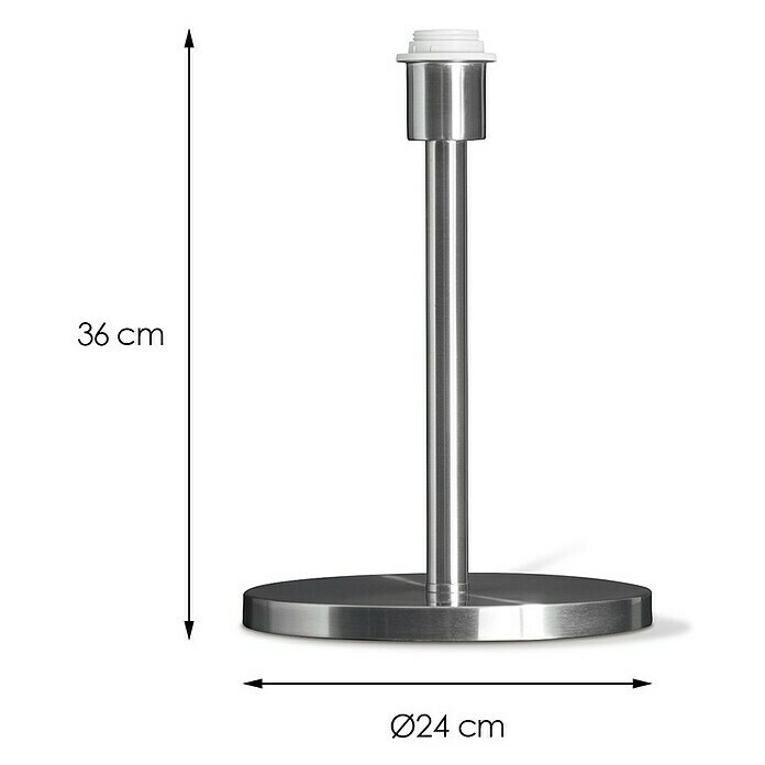 Home Sweet Home Lampenfuß Mauro40 W, Höhe: 36 cm, Stahl matt, Stahl, E27 Sketch