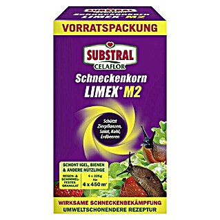 Substral Celaflor Schneckenkorn Limex (4 Stk., 225 g, Inhalt ausreichend für ca.: 1.800 m²)