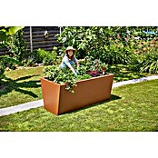 Gutta Hochbeet Valenta 150 (150 x 90 x 80 cm, Aluminium, Rost Eisen) | BAUHAUS