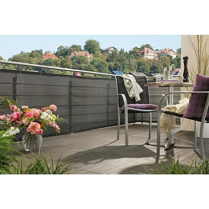 Balkon Sichtschutz Meterware Obi