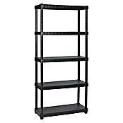 Regalux Estantería de plástico Urano (L x An x Al: 40 x 90 x 188 cm, Capacidad de carga: 55 kg/balda)