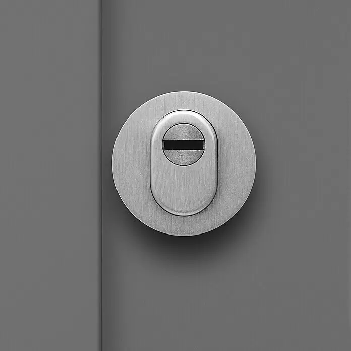 Splendoor Haustür Thermodoor PLUS SP70 RC2 - 110 x 210 cm, DIN Anschlag: Rechts, Anthrazitgrau Feinstruktur - Detailaufnahme