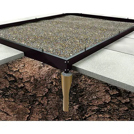 Halls  Gewächshaus-Fundament
