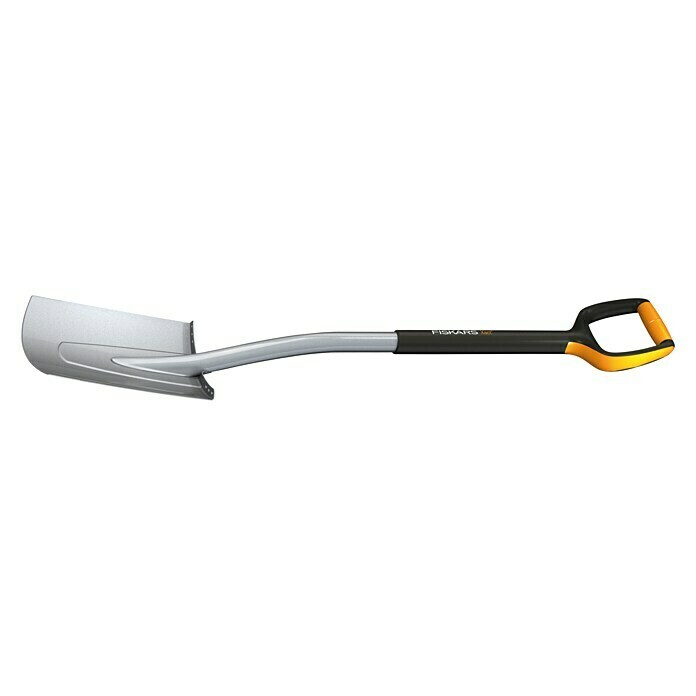 Fiskars Xact Gärtnerspaten MArbeitsbreite: 19 cm, Rund, Langstiel Left Side View