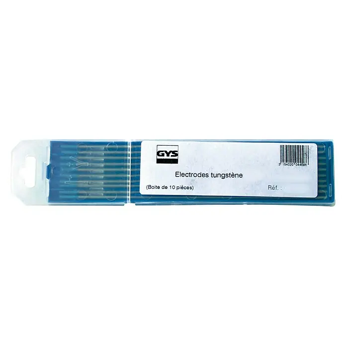 Gys Wolfram-Elektroden WR2 - Durchmesser: 1,6 mm, 10 Stk. - Packung GYS Wolfram-Elektroden, ideal zum Wolfram-Inertgasschweißen. Enthält 10 Stück in einer transparenten Schutzbox.