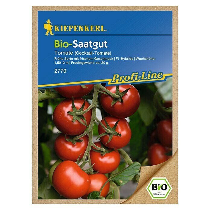 Kiepenkerl Profi-Line Gemüsesamen Tomate (Bolstar Gimli Bio, Solanum lycopersicum, Erntezeit: Juli) | BAUHAUS