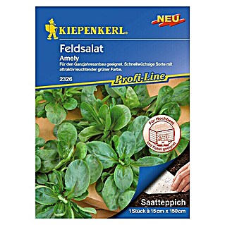 Kiepenkerl Profi-Line Salatsamen Feldsalat (Amely - Saatteppich, Valerianella locusta, Erntezeit: Ganzjährig)