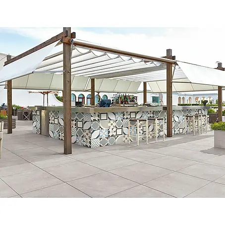 Terrassenfliese Click and Go Square Concrete