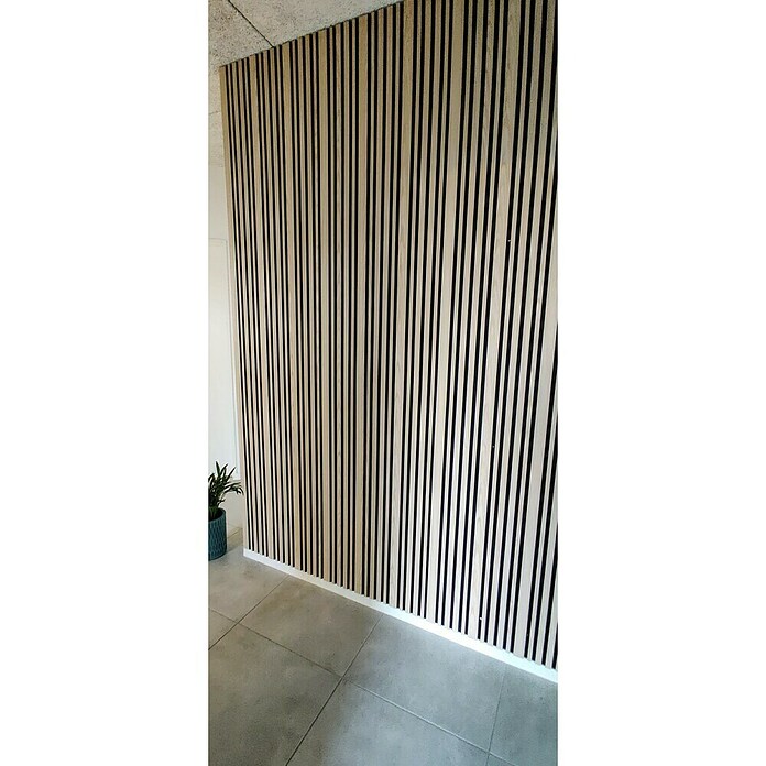 FibroTech Akustični panel Premium  (Svetli hrast, 2.440 x 605 x 22 mm) | Akustične plošče | Zvočna izolacija | Izolacija | Gradbeni material | Izdelki | BAUHAUS