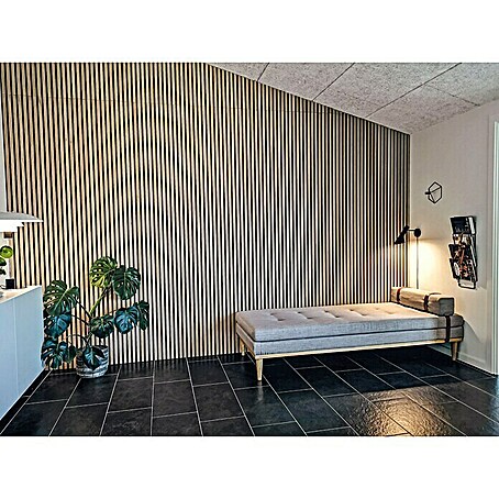 FibroTech Akustikpaneel Premium (Light Oak, 2.440 x 605 x 22 mm)