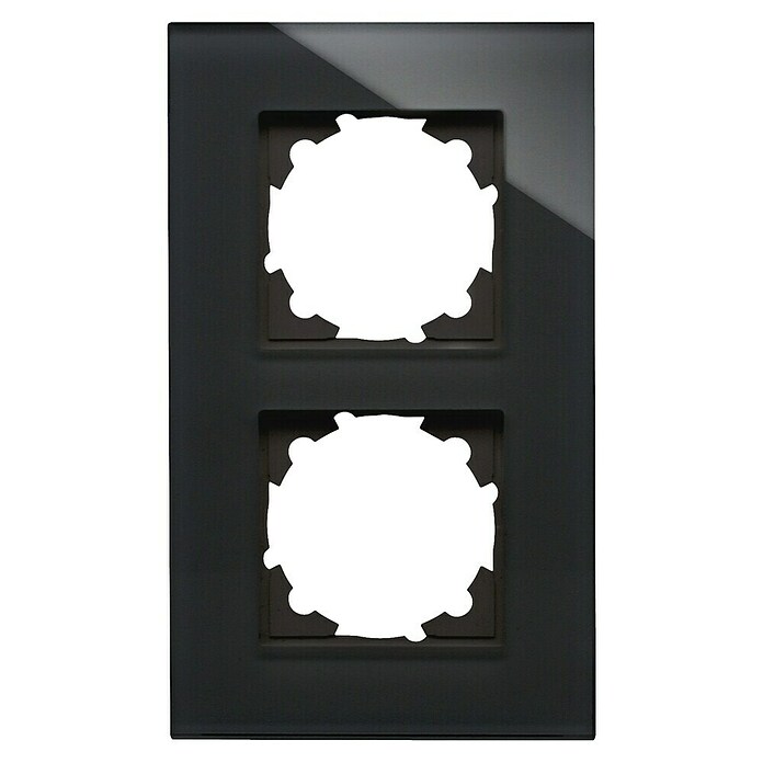 Voltomat Verona Glazen afdekraam (Zwart, 2 voudig, Glas) | BAUHAUS