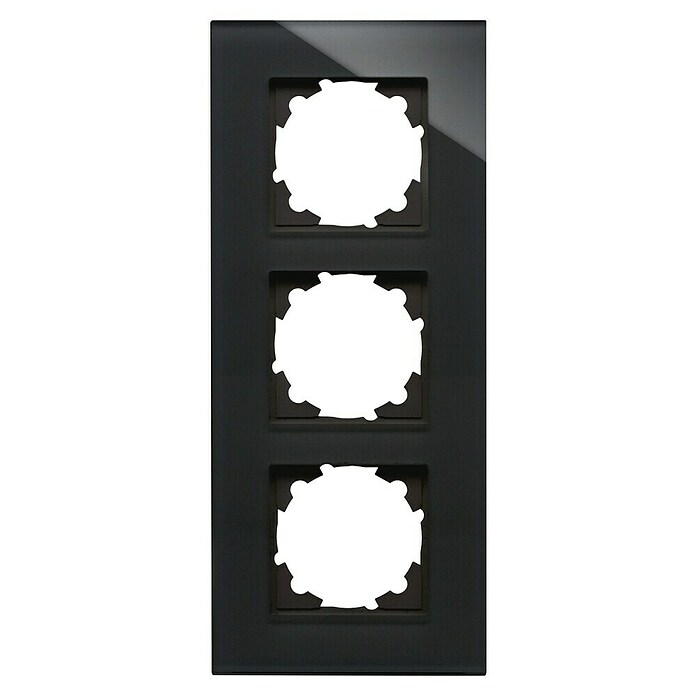 Voltomat Verona Glazen afdekraam (Zwart, 3 voudig, Glas) | BAUHAUS
