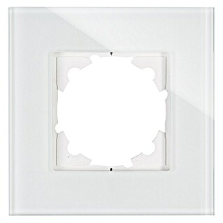 Voltomat Verona Glazen afdekraam (Wit, Enkelvoudig, Glas)