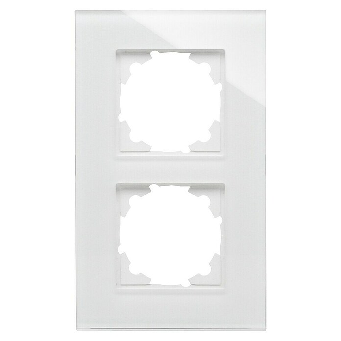 Voltomat Verona Glazen afdekraam (Wit, 2 voudig, Glas) | BAUHAUS