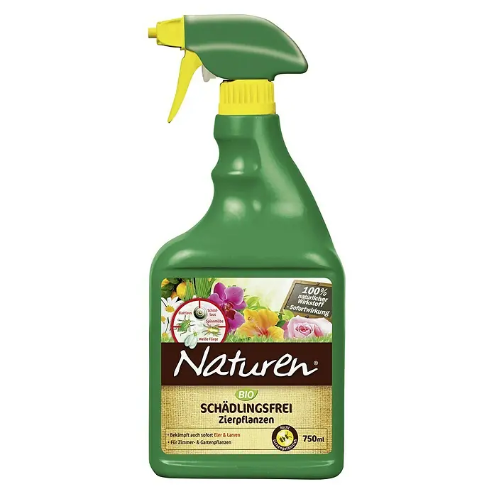 Substral Naturen Bio-Schädlingsfrei Zierpflanzen AF - 750 ml - Produktbild eines Naturen Schädlingsfrei Zierpflanzen Sprays. Ideal zur Bekämpfung von Schädlingen auf Zimmer- und Gartenpflanzen.