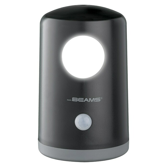 Mr. Beams LED-Tischleuchte rund MB750 (Ø x H: 70 mm x 10,7 cm, Schwarz, Neutralweiß) | BAUHAUS