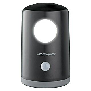 Mr. Beams LED-Tischleuchte rund MB750 (Ø x H: 70 mm x 10,7 cm, Schwarz, Neutralweiß)
