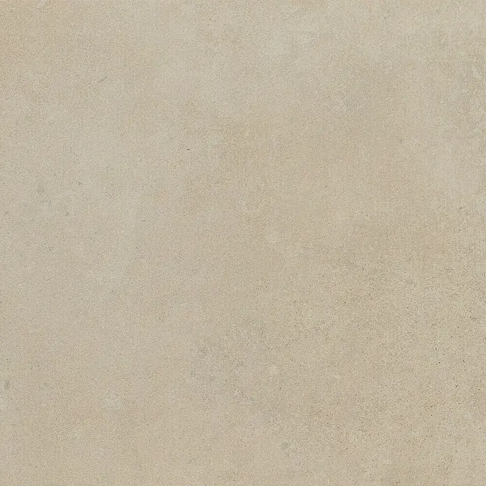 Art-Tec by Palazzo Feinsteinzeugfliese - 60 x 60 cm, Creme, Schimmernd - Eine Nahaufnahme einer beigen Keramikfliese mit einer leicht rauen Textur, ideal für moderne Boden- oder Wandgestaltung.
